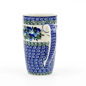 Kubek ceramiczny C52 0,4l <br> 2273X Kobaltowe bratki